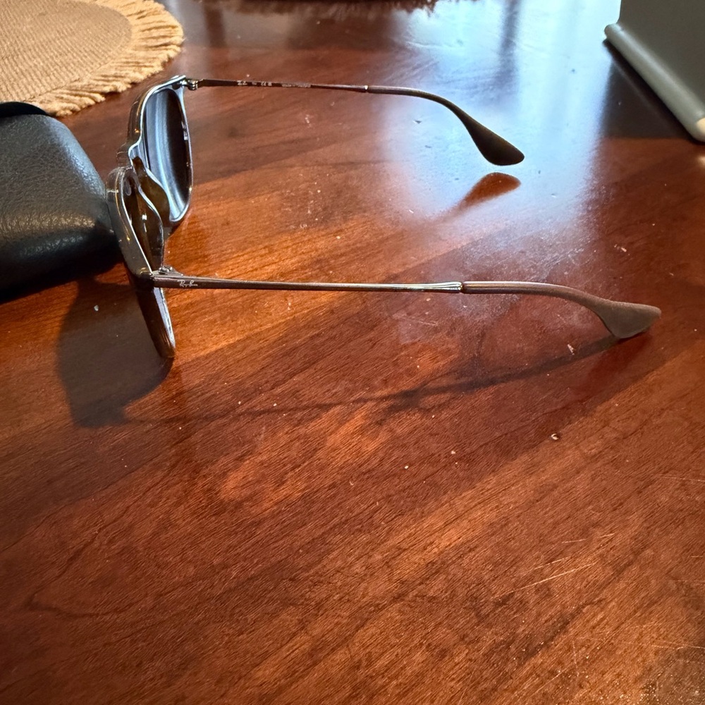 Ray-Ban Tortoiseshell Frame Sunglasses with Dark Lenses “Erika” - Picture 3 of 5
